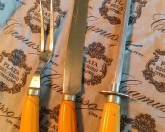 Very old carving set