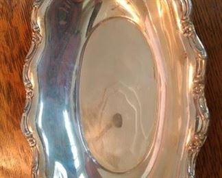 Oval sterling bowl