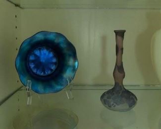 Tiffany blue bowl and galle vase
Back in sale!