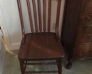 Antique solid wood chair.