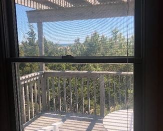 WINDOWS ARE IN GOOD CONDITION -EASILY REMOVED-EXTERIOR IS CEDAR SHINGLE