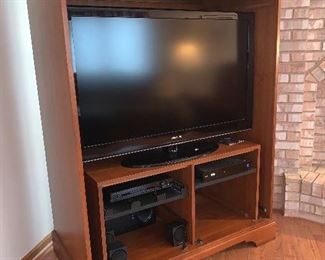 48" open face TV/stereo cabinet 