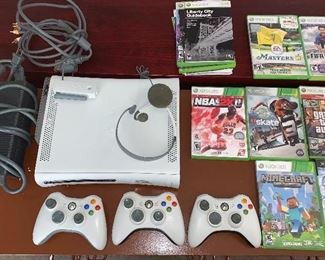 X-Box, controllers and games 