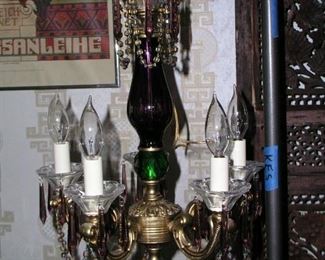 Beautiful crystal chandelier.