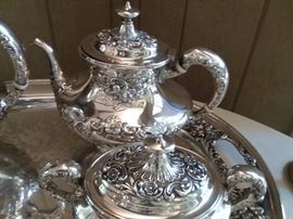 Sterling Silver Tea Service by Gorham -Pattern Buttercup
