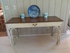 Chinese Chippendale Console Table