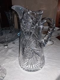 Cut Glass Pitcher