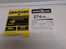 Amana Washing Machine  Energy Guide