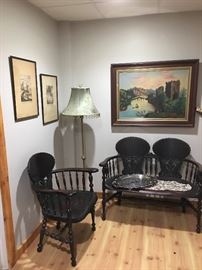 Antique furniture and artwork 