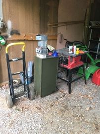 Table saw, cabinet 