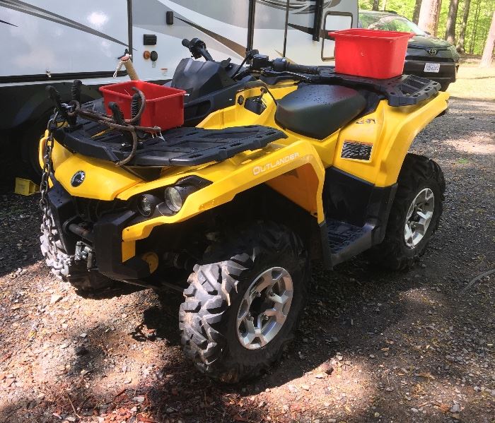 2015 CanAm Outlander 650 DPS 500 miles with 3500 lbs winch
“A Beast!”