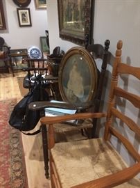 Antique furniture and artwork 
