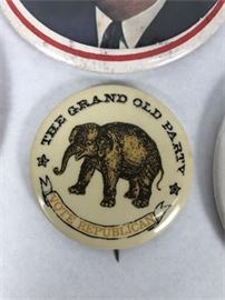 Lot 052 
Lot of 11 Old Political Buttons