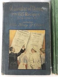 Lot 069 
1915 Crisco Advertising Calendar Cook Book & 2 Other Old Cook Books