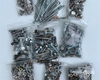 Every size and shape of nuts, bolts and washers!!! This is just a fraction of what we have.