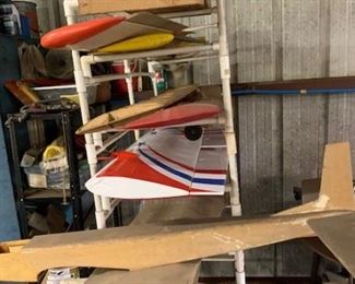 Large selection of wings for RC airplanes