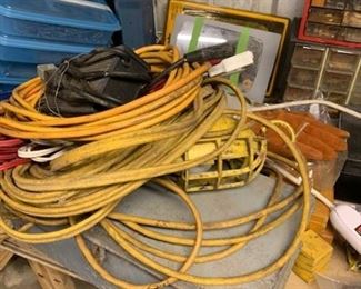 Many extension cords to pick from