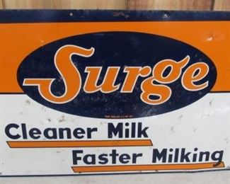 19" Metal Surge Milking Sign