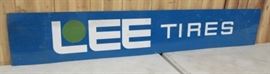 72" Metal Lee Tires Sign