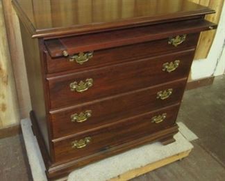 Small Modern Cherry Chest w/Slide Out Tray