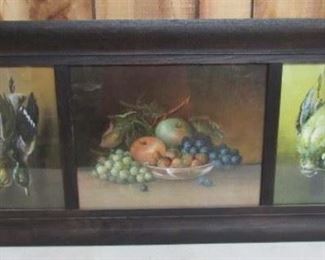 1 of 2 Victorian Oak Game & Fruit Pictures