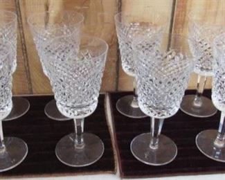 Waterford Crystal Goblets -( More Waterford Crystal In Auction Not Shown Here)