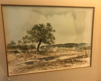 Raul Gutierrez original watercolor