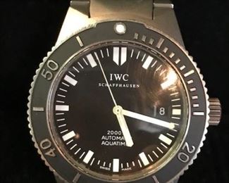 IWC Schaffhausen  mens automatic aquatimer watch.