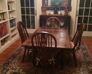 Dining table and chair
