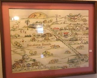 Jamie Maverick painting of  Sunshine Ranch Limited Edition