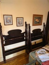 2twin antique bed frames