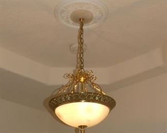 Fine Art Lamps 14" Brass Pendant Chandelier