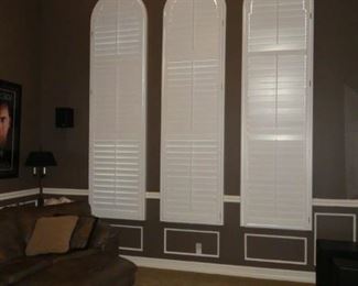 Arched Plantation Shutters (3 available) 32x118