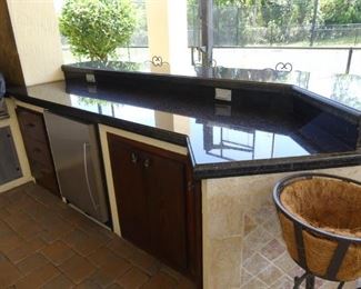 Step down granite counter 111w x 24.75d