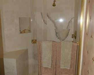 Framed glass shower doors