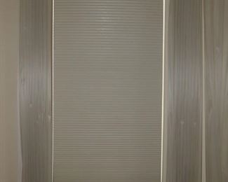 Accordion blinds (1@  28.5w x 91.5h) (2@  33.5w x 70h)
