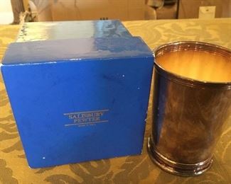 Pewter cup w/box