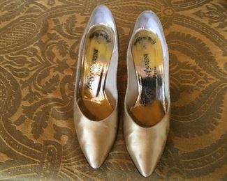 Yves Saint Laurent vintage satin shoes