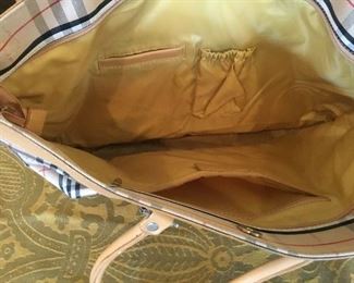 Inside Burberry bag