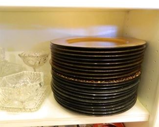 Lots of various types of serving plates