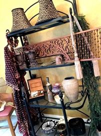 Sorry...This Bakers Rack Is staying With The Home...But...The Treasures On It Are Not!...They Are For Sale!...