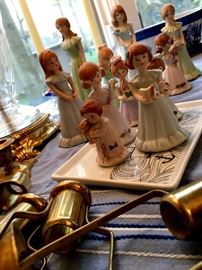 These are So Cute!...They Are Little Porcelain Girls Holding Their Age...Yes, They Will Be Sold By the Set!...