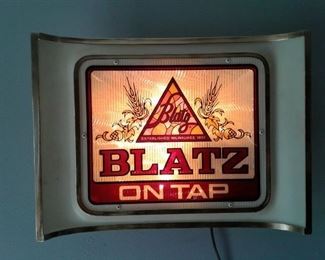 Blatz Beer Sign