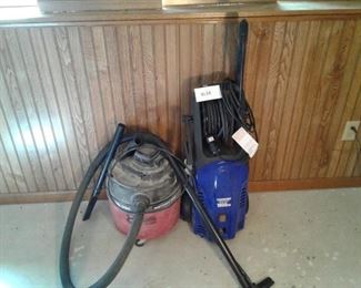 Power Washer and ShopVac Lot