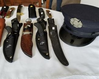 Knives, Whitehall fireman's hat