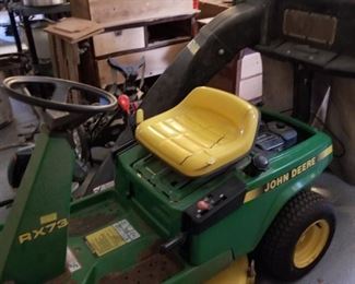 John Deere RX-73 riding lawn mower