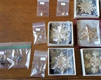 Gorham sterling silver ornaments