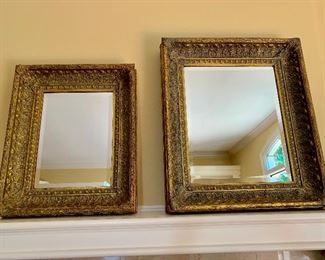 Antique framed mirrors