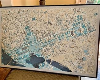 Vintage map of DC