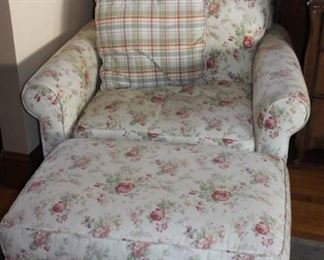 very comfortable chair and ottoman